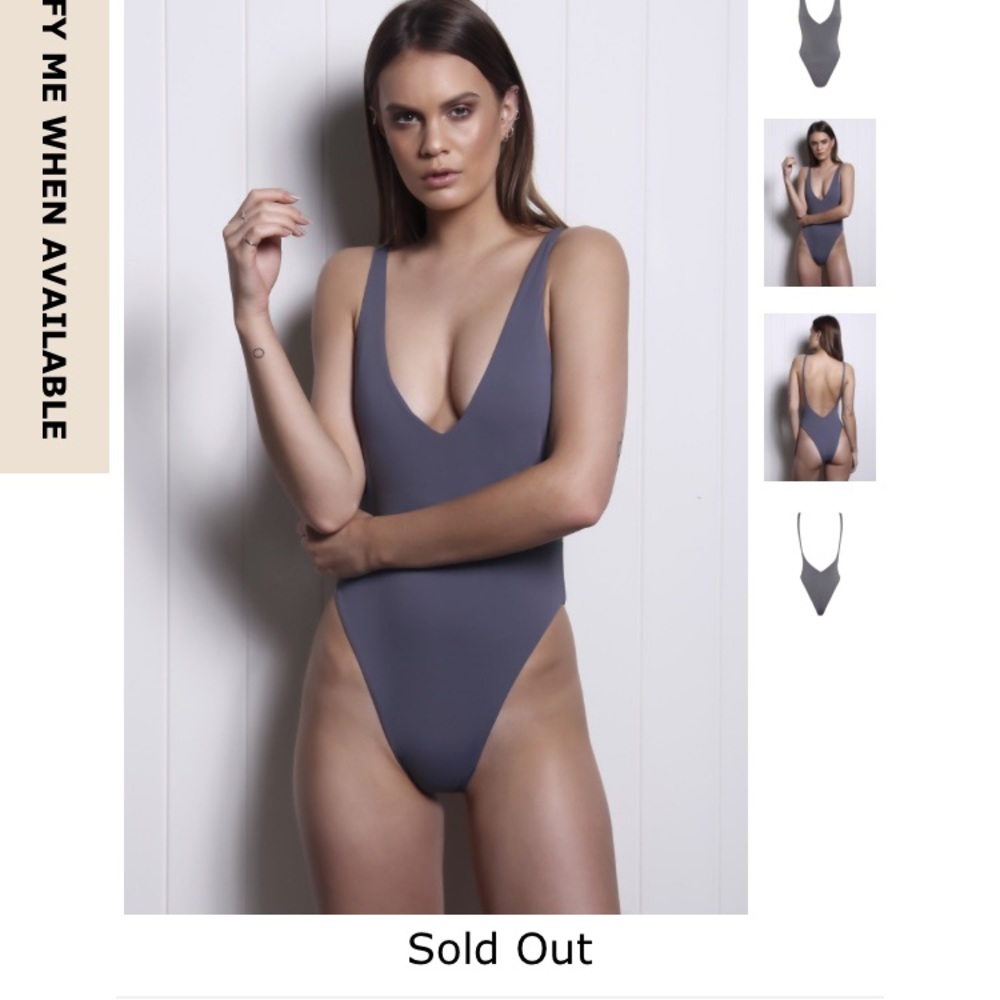 NWT Myra Swim Elle Deep V One Piece Swimsuit Large